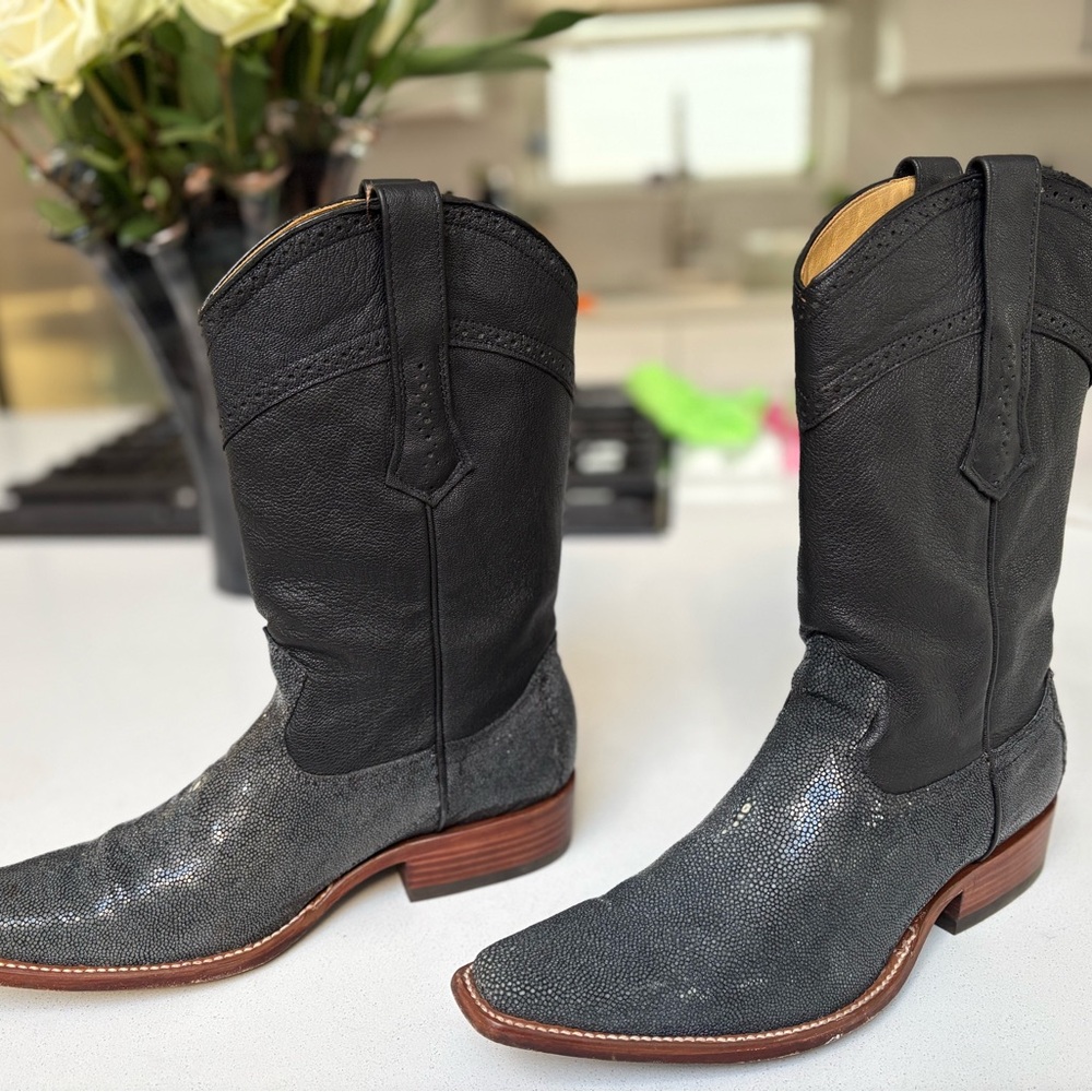 Cuadra Mantarraya Pulida Negro Boots - image 3